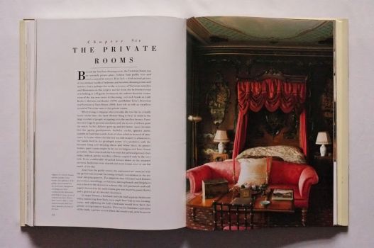 The chapter on Private Rooms, on pages 252-253 of The Victorian House Book by Robin Guild, opens with a full-page colour photograph of a sumptuous bedroom complete with sofa and occasional table. 