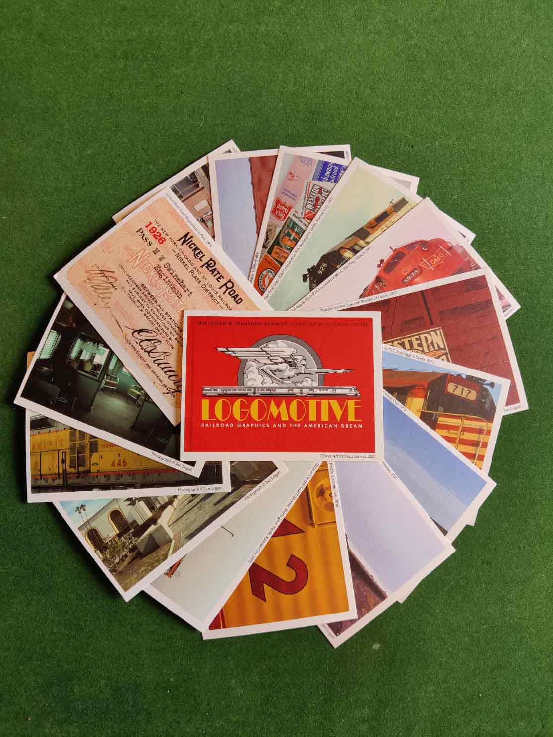 Vintage Railroad Postcards (Pack of 16) Sheldrake Press