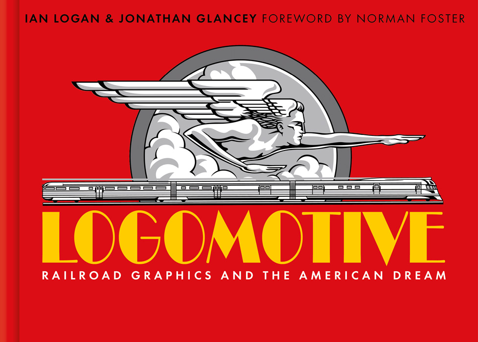 In this design by Bernard Higton the cover of Logomotive has a red background with a black-and-white graphic of Zephyrus, god of the west wind, in the centre. The graphic is drawn by Neil Gower.