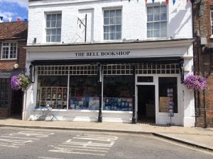 Colour photograph of the façade of The Bell Bookshop.