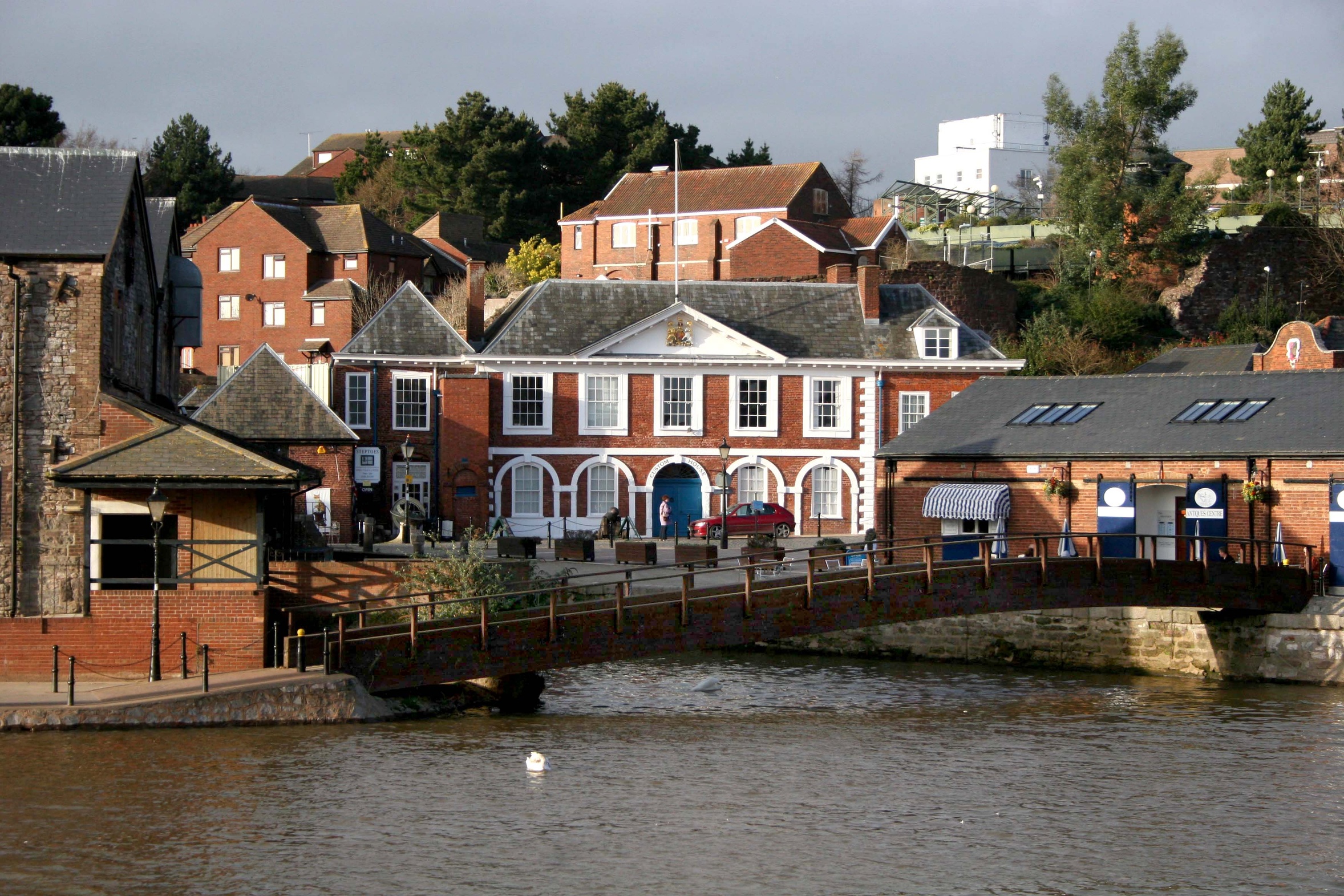 Photograph of Exeter’s 17th-century Custom House by the quay.