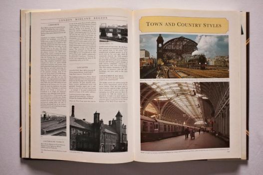 A picture feature on Town and Country Styles on pages 108-109 of The Railway Heritage of Britain opens with large colour photographs of the trainsheds at Cannon Street and Paddington stations in London.