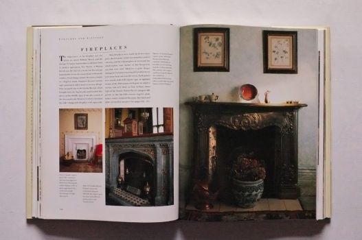 A picture essay on Fireplaces, on pages 146-147 of The Victorian House Book by RobinGuild, opens with three colour photographs of grates grand and simple.